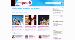 Desktop Screenshot of greatspeech.co.uk