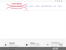 Tablet Screenshot of greatspeech.ie