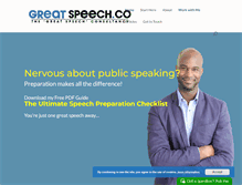 Tablet Screenshot of greatspeech.co
